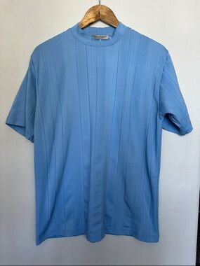 Men's Light Blue Short Sleeve Knit Tee